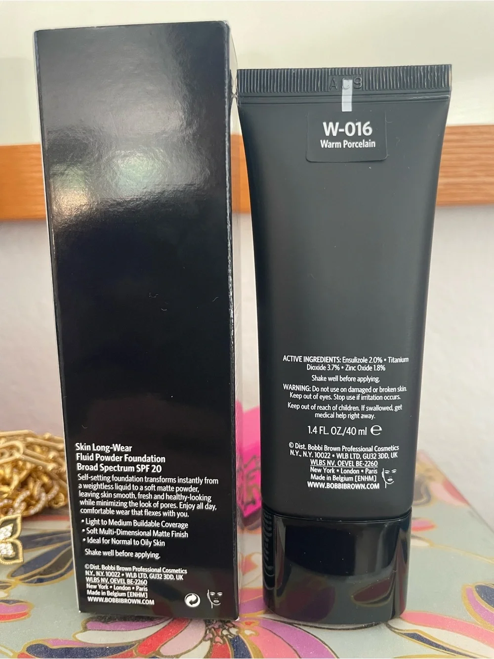 Bobbi Brown W-016 Warm Porcelain Foundation Tube & Box - Bran New